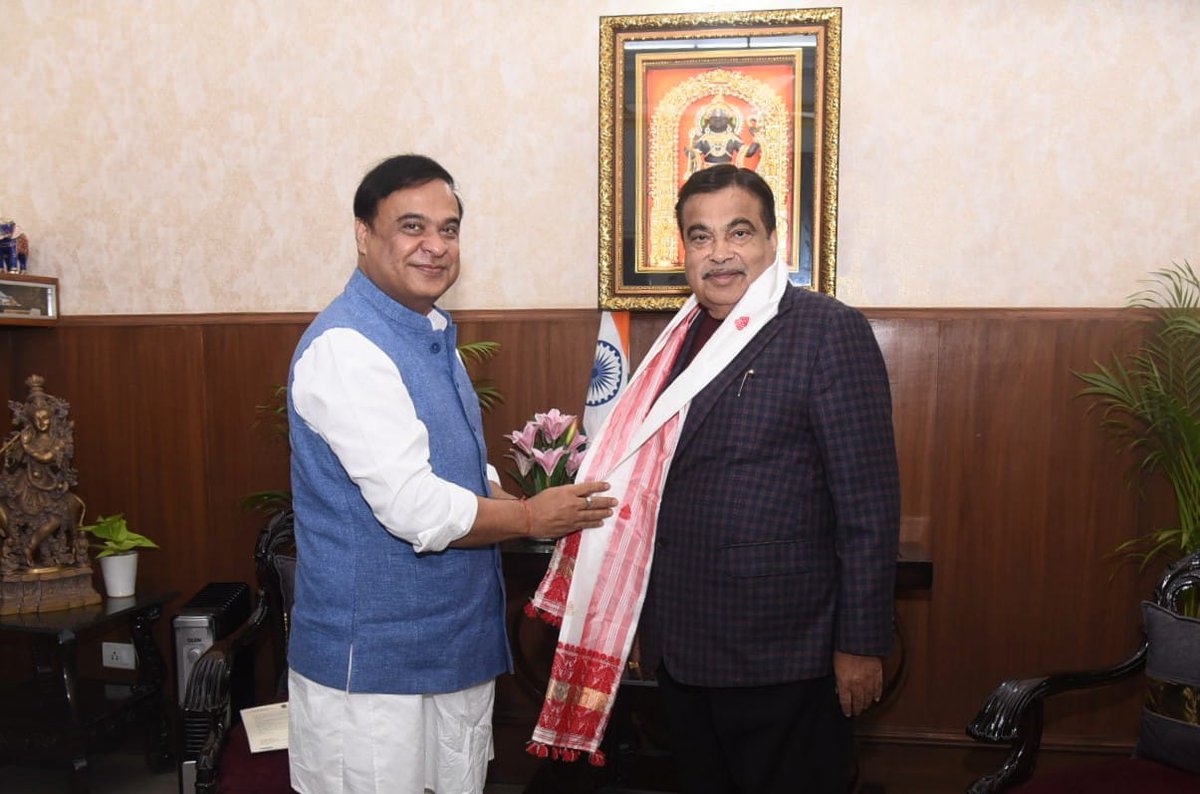 Himanta Biswa Sarma (@himantabiswa) on Twitter photo Heartiest wishes to Hon'ble Union Minister, Adarniya Shri <a href="/nitin_gadkari/">Nitin Gadkari</a> ji on his birthday.
He has been leading India's highway revolution and connecting every nook and corner of India with high speed connectivity. It is through his support that Assam is able to carry on with Heartiest wishes to Hon'ble Union Minister, Adarniya Shri <a href="/nitin_gadkari/">Nitin Gadkari</a> ji on his birthday.
He has been leading India's highway revolution and connecting every nook and corner of India with high speed connectivity. It is through his support that Assam is able to carry on with