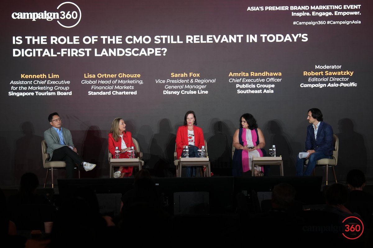 Campaign Asia (@campaignasia) on Twitter photo What an impactful start to #Campaign360! Here’s a look back at the insightful discussions that set the tone for the day with <a href="/marencosta/">Maren Costa</a>, <a href="/PublicisGroupe/">Publicis Groupe</a>, <a href="/VisitSingapore/">VisitSingapore</a>, <a href="/StanChart/">Standard Chartered</a>, <a href="/DisneyCruise/">Disney Cruise Line</a> and <a href="/StackAdapt/">StackAdapt</a>. Stay tuned for more!
#CampaignAsia #Campaign360 #marketingevents What an impactful start to #Campaign360! Here’s a look back at the insightful discussions that set the tone for the day with <a href="/marencosta/">Maren Costa</a>, <a href="/PublicisGroupe/">Publicis Groupe</a>, <a href="/VisitSingapore/">VisitSingapore</a>, <a href="/StanChart/">Standard Chartered</a>, <a href="/DisneyCruise/">Disney Cruise Line</a> and <a href="/StackAdapt/">StackAdapt</a>. Stay tuned for more!
#CampaignAsia #Campaign360 #marketingevents