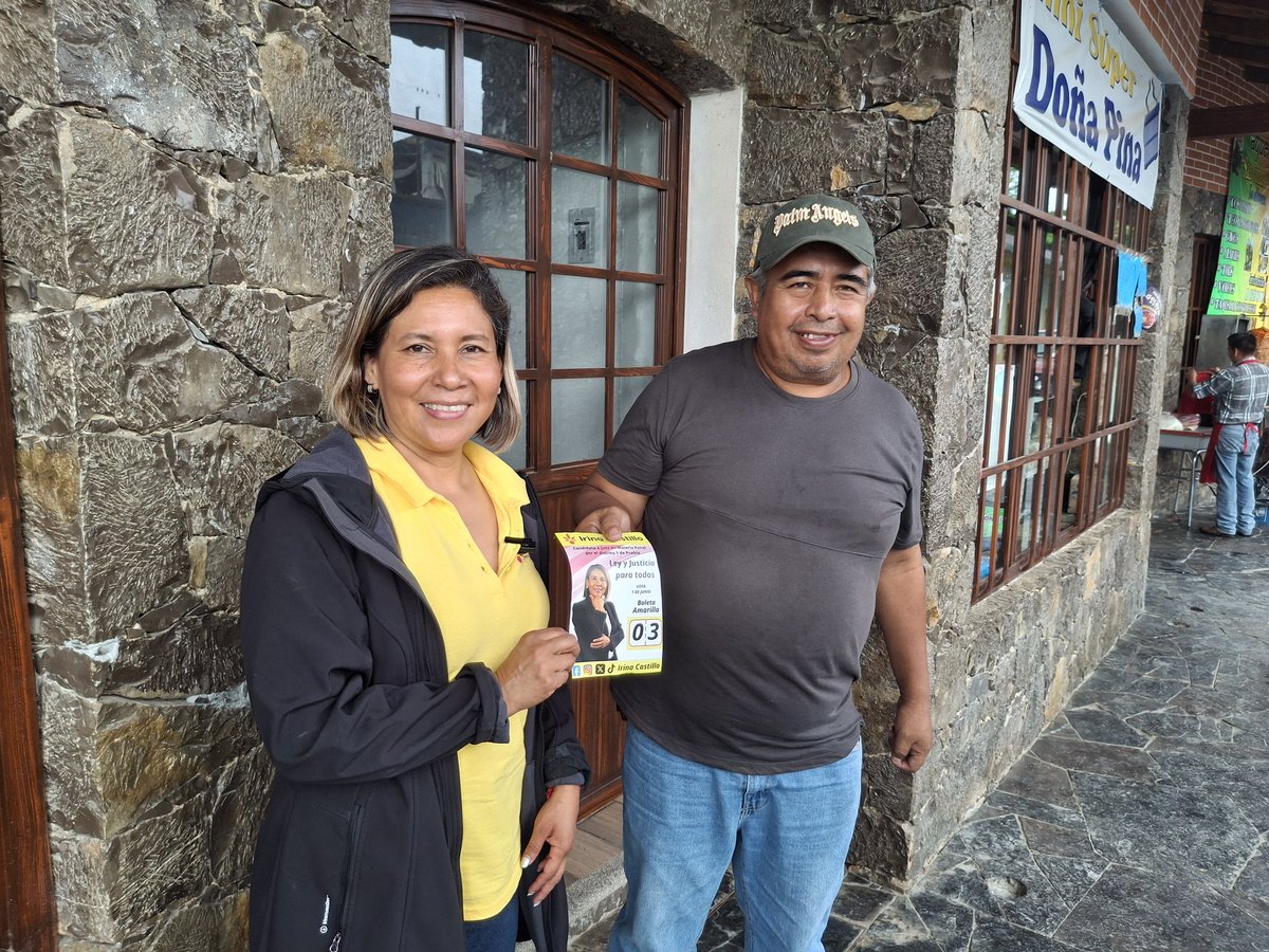 Estuve en Zoquiapan y Nauzontla, y me sorprendió ver que muchas personas no sabían nada sobre las elecciones. Pero lo que más me gustó fue ver el entusiasmo con el que quieren participar. ¡Así se construye el cambio, con voluntad! 

#LeyYJusticiaParaTodos #BoletaAmarilla03
