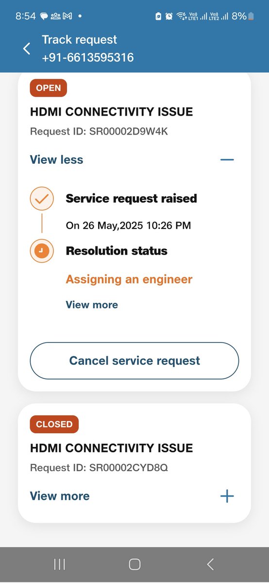 pritam02oct's tweet photo. @JioCare What sort of pathetic service is this?I have an airfibre connection and the hardware of setup box has malfunctioned.Why is the engineer visit keep delayed?Even the engineer asked for OTP without coming saying the complaint category was wrong.@reliancejio @JIOAIRFIBERIN https://t.co/q4hamI5Aws