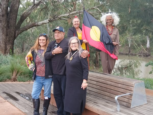 CentreMehi's tweet photo. Celebrating our first major water buyback for the Murray Darling in Tubbagah country, Macquarie River #AWEP #BlackWater @DCCEEW Released last night. Many more to come. https://t.co/ZkeW0x7bxl