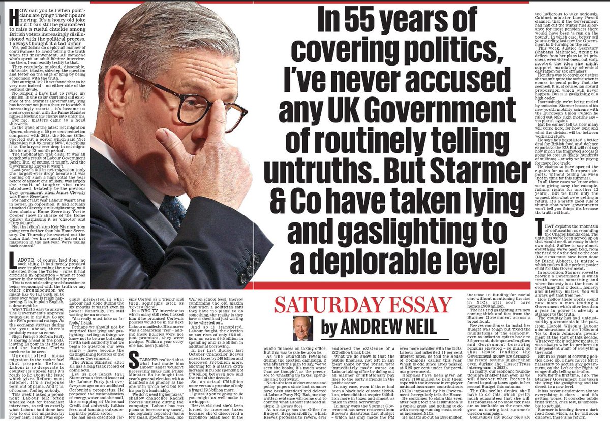 HipsDontWork's tweet photo. Good article by Andrew Neil, but doesn't cover the lies regarding #DisabilityBenefits and how the #PathwaysToWork green paper is actually #PathwaysToDeath but you've got to know a bit about incapacity benefits to be capable of unravelling Labour's Lies re PIP, ESA, and LCWRA. https://t.co/WKLLriZvwE