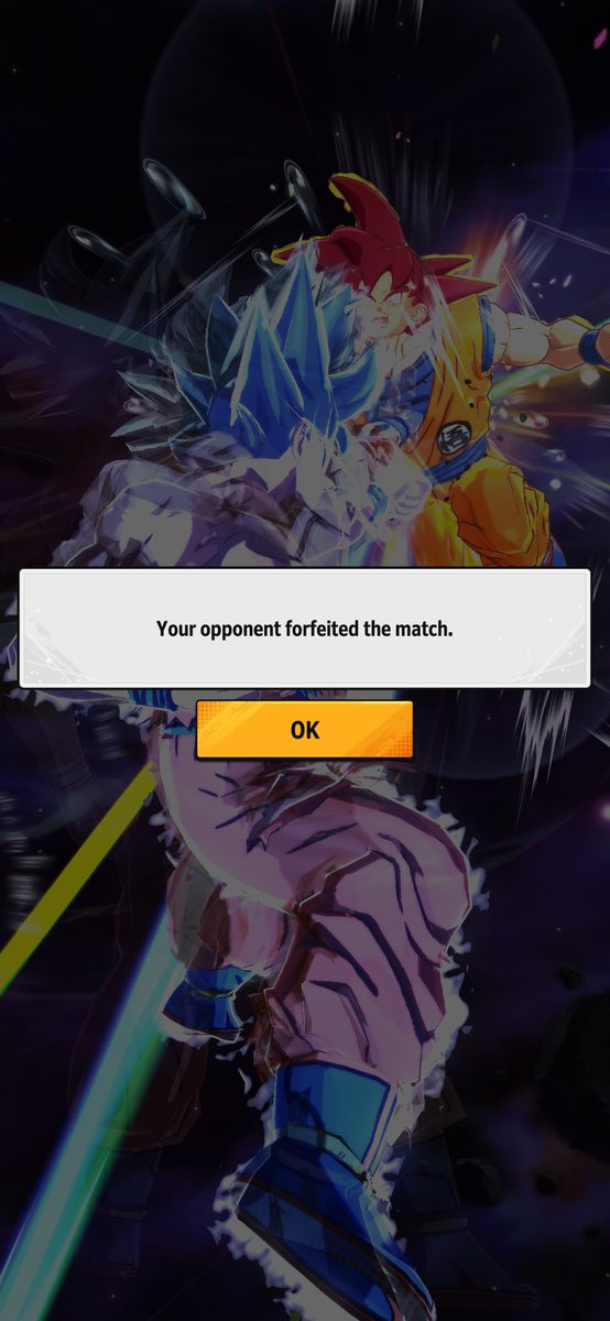 Fuse_954's tweet photo. YOU CANT TELL ME THAT THIS ISNT THE BEST FORFEIT SCREEN #dragonballlegends https://t.co/CpLMZ0lL0U