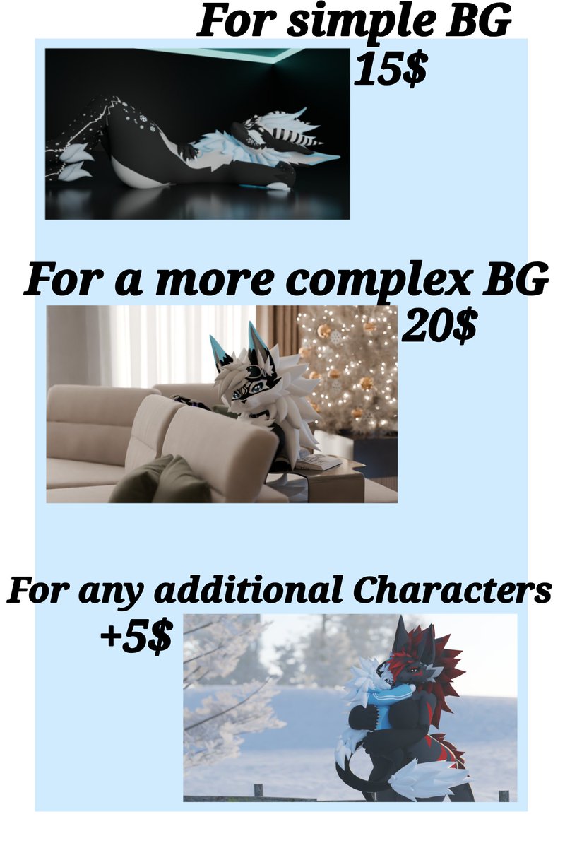 I have made a Commission Sheet if anyone would be interested in knowing what I charge for work that I do :3 (DM's open for Comms)🩵
