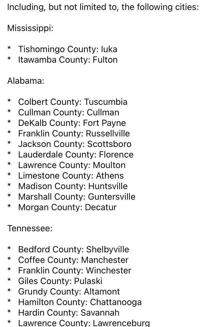 Tennessee, Alabama, & Georgia Wx Network (@TAGwxService) / Posts / X