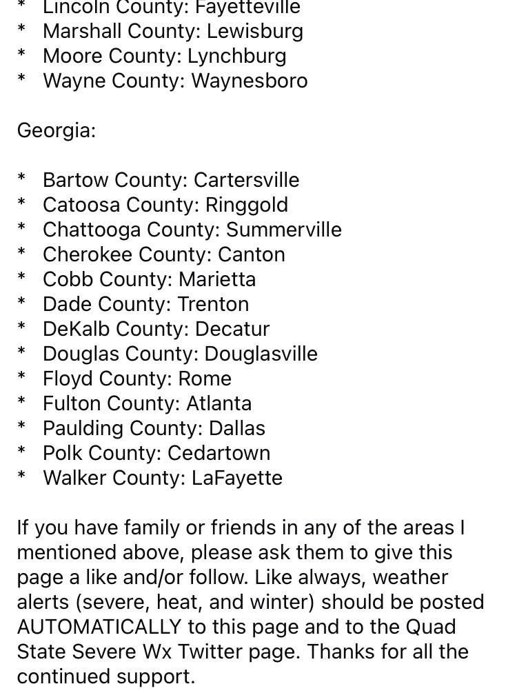 Tennessee, Alabama, & Georgia Wx Network (@TAGwxService) / Posts / X