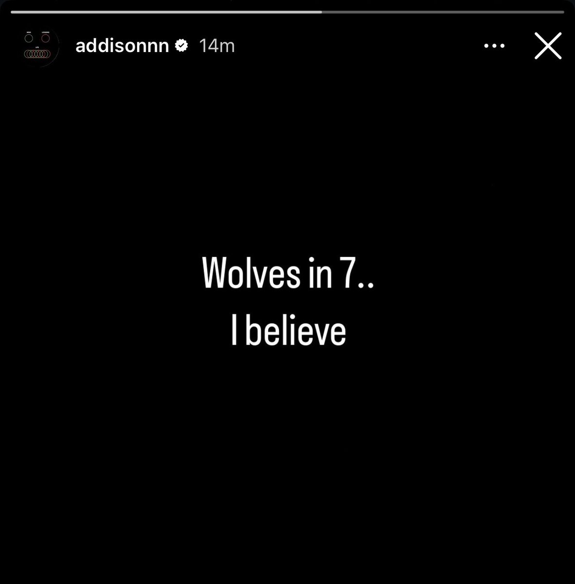 Addison’s in. Let’s make history.