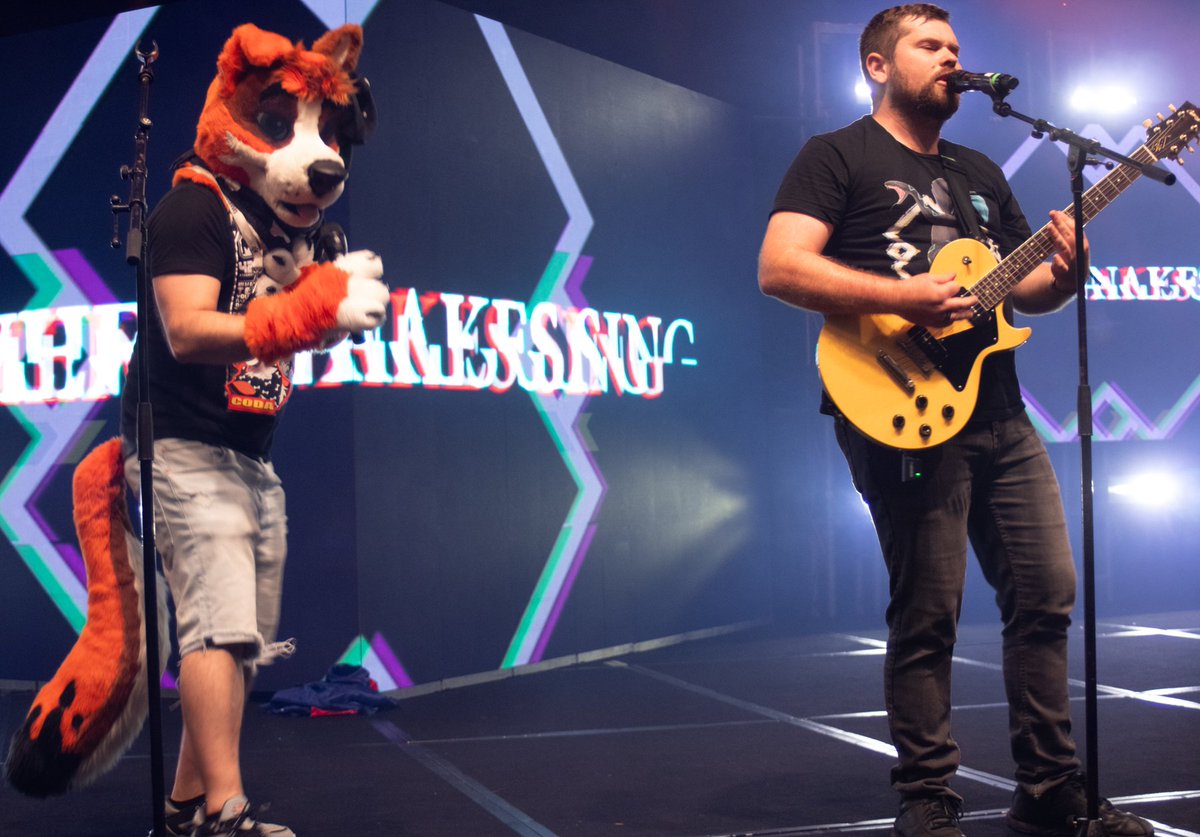 pupkai_koda's tweet photo. During the @whensnakessing concert @ #FWA2025 one of their special guests was @ThatDogCoda and here's a few shots from their song Staring Down The Lights. More to come from this show πΈπ¦¦π» #furtography #photography #concert https://t.co/WuTitDNRQk
