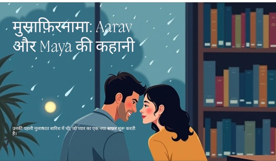 musafirana1201's tweet photo. 1/
वो सुबह कुछ अलग थी… ��️📖
बारिश की फुहारें और लाइब्रेरी में एक लड़की — माया।
आरव की नज़र पड़ी और दिल वहीं रह गया।
#Musafiranaama #RainyVibes #LoveAtFirstSight https://t.co/pzwEOjPv19