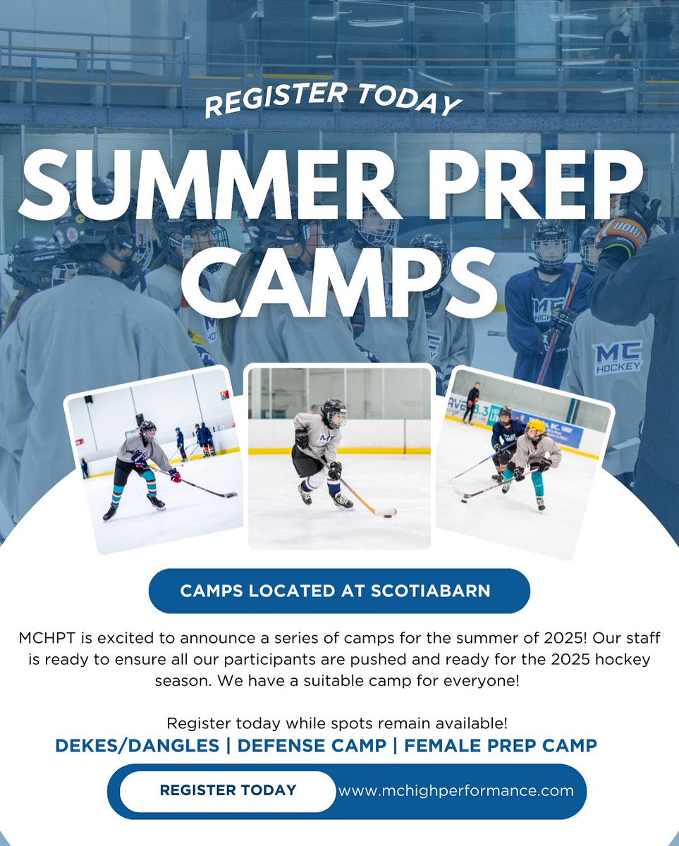 MCHPT Summer Prep Camps! Join today! mchighperformance.com