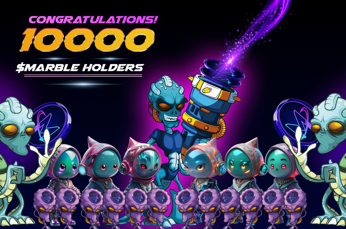 marbletoken's tweet image. 🎉 10,000 Strong! 🎉
We’ve officially crossed 10,000 $MARBLE holders – and we couldn’t have done it without YOU, our incredible Marblets. 💎💫

This is just the beginning. Get ready for next-level rewards, exclusive perks, and epic milestones ahead. 🚀

Thank you for being part…