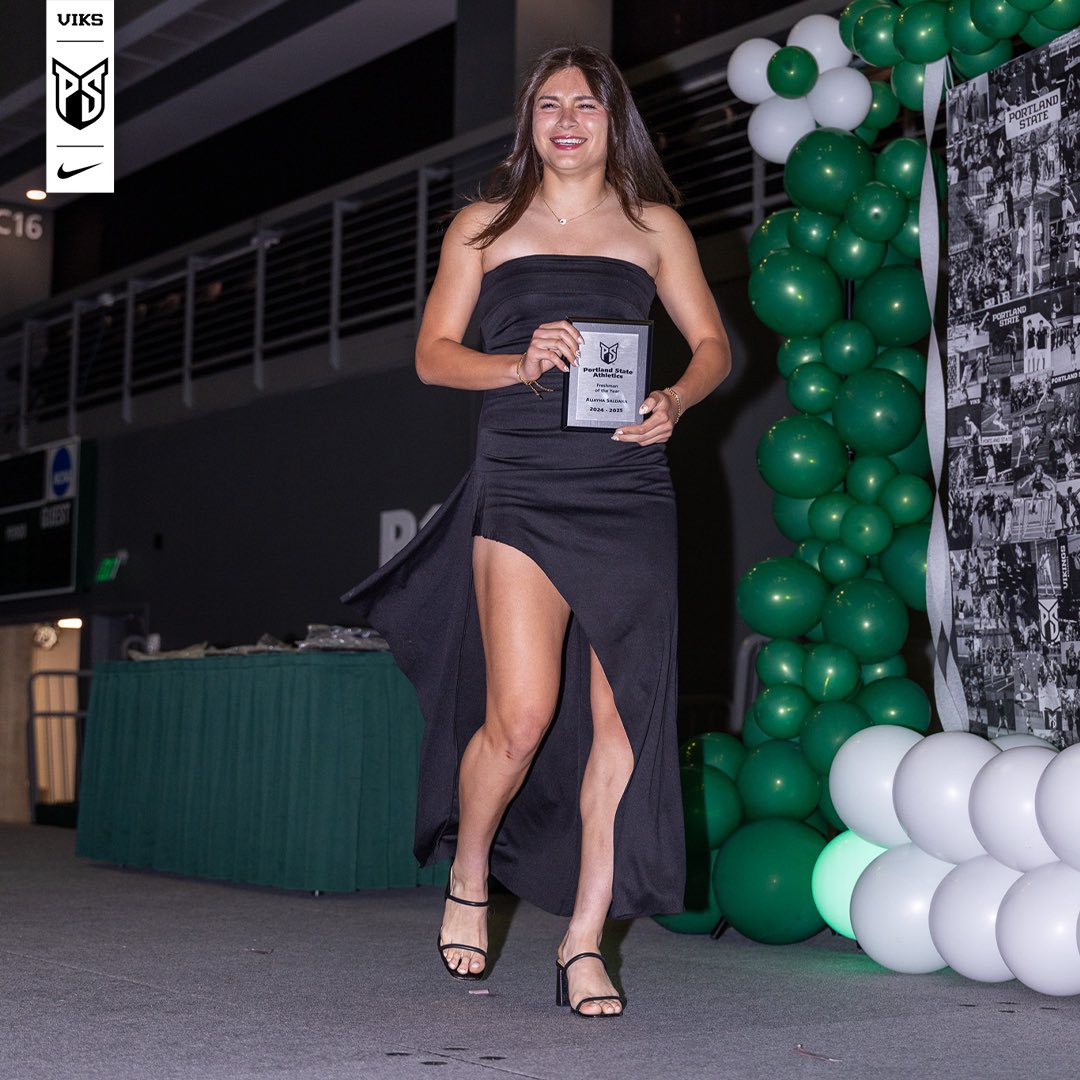 Slayed the green carpet and racked up the hardware at this year’s Vik Night ✨

🏆 Women’s Team of the Year 
🏆 Athlete of the Year (W) - Liv Frazier
🏆 Freshman of the Year (W) - Aliayha Saldana
🏆 Comeback Athlete of the Year - Cam Dixon

#GoViks | #DefendTheShip