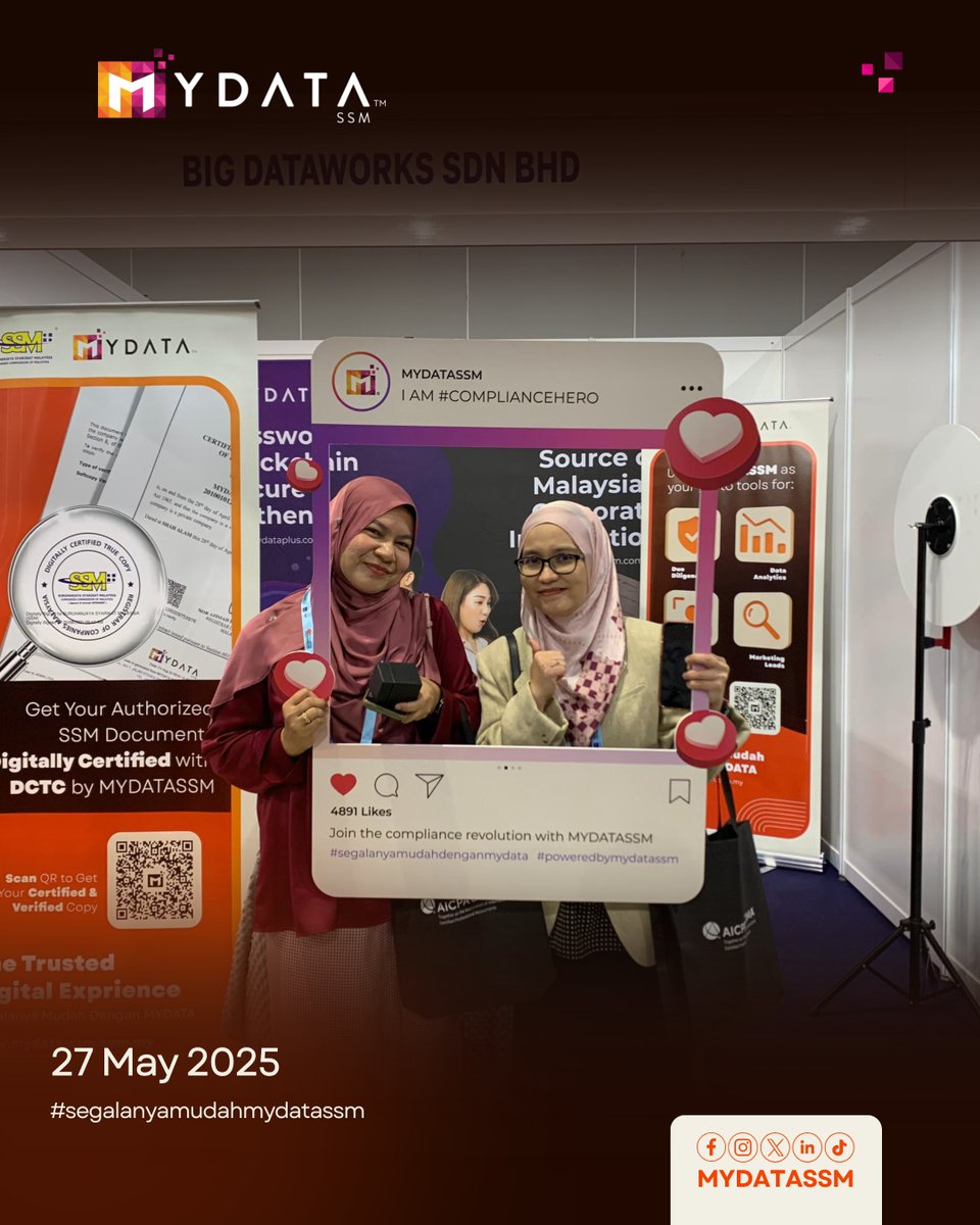 MYDATASSM's tweet image. Whether you’ve got questions, need help with SSM documents, or just want to say you love us (we won’t stop you 😉), we’re here for it.

See you soon, and let’s wrap up the conference strong! 💪
#easewithmydata #believemydata #mydatassm