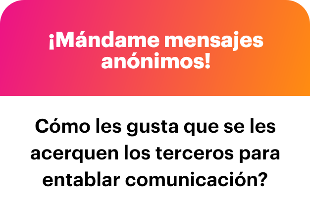 Presentándose primero y no de una con fotos del 🍆 como muchos... a esos no los pescamos
