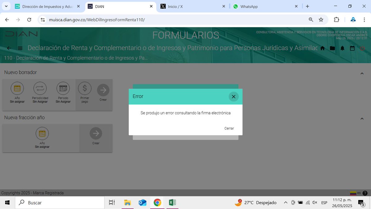 vamoaleeco's tweet photo. Error al consultar la firma electrónica pero si ni siquiera me deja ingresar al formulario #ContingenciaYA https://t.co/P6z3xQqBce