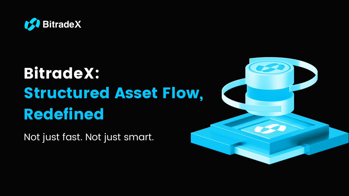 Bitradexen's tweet photo. 💠 BitradeX is redefining how assets move.
It’s not just about being faster — it’s about being smarter.
What matters isn’t just the trade, but the structure, efficiency, and clarity behind it.
#BitradeX #CryptoIn #SmartTrading #Web3Dynamics https://t.co/eZxxVoXTRB