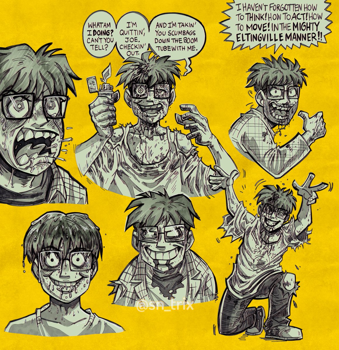 Here's some pilot bill and comic bill redraws idk

👁️👁️
#eltingvilleclub #BillDickey #theeltingvilleclub