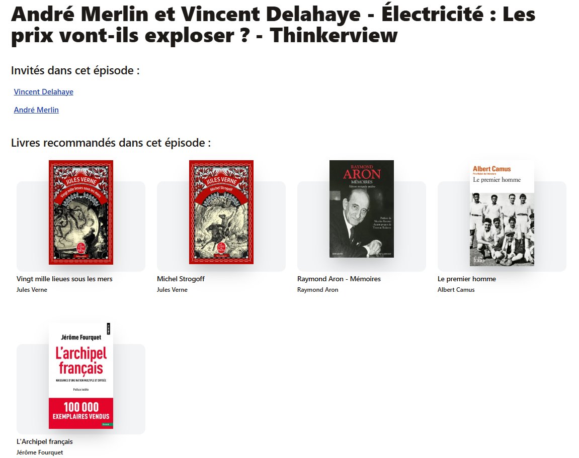 Électricité : Les prix vont-ils exploser ? André Merlin et Vincent Delahaye [20/05/2025]
live : youtube.com/watch?v=4cECby…
Vérifiez les faits : captainfact.io/s/Thinkerview
Tipeee : fr.tipeee.com/thinkerview
Site : thinkerview.com
Livres : livres-recommandes.com/episodes/andre…
par <a href="/Thinker_View/">ThinkerView</a>
