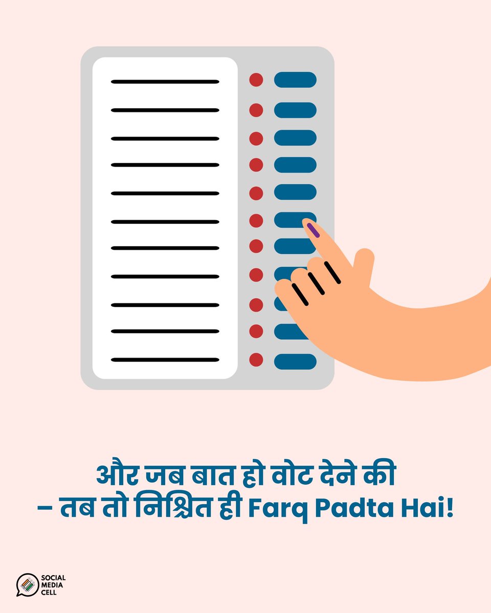 चाय या कॉफी से दिन बदलता है, वोट से देश – वोट दीजिए, क्योंकि लोकतंत्र की असली ताकत आपके वोट से शुरू होती है। #FarqPadtaHai

#ECI #Election #Voter #UrbanVoter #Youth