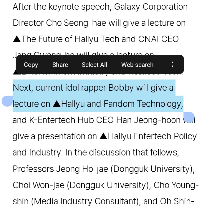 jiwonscherry's tweet photo. bobby's schedule today is gave a lecture at Dongguk University

"current idol rapper Bobby will give a lecture on ▲Hallyu and Fandom Technology," https://t.co/KhLoLfGdb7