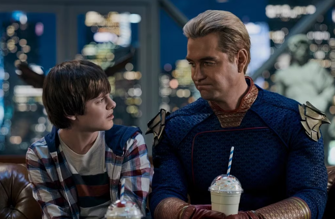 PrimeVideoAUNZ's tweet photo. what’s propaganda i'm not falling for...
that homelander actually cares about his son ☠️
#TheBoys #Homelander #AntonyStarr #Milkshake #CameronCrovetti #RyanButcher https://t.co/4kexkzGQqt