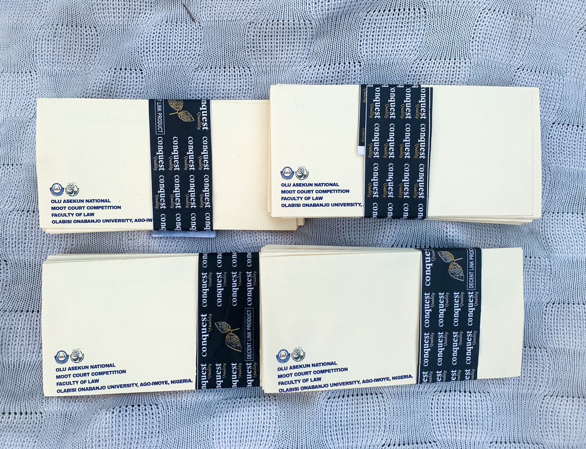 marinusprinthub's tweet photo. Envelope Printing for the OLU &amp; SIMI ASEKUN FOUNDATION NATIONAL MOOT COURT COMPETITION.✨

#qualityprintswithMarinusprinthub ✨ https://t.co/VrhZt6dlHF