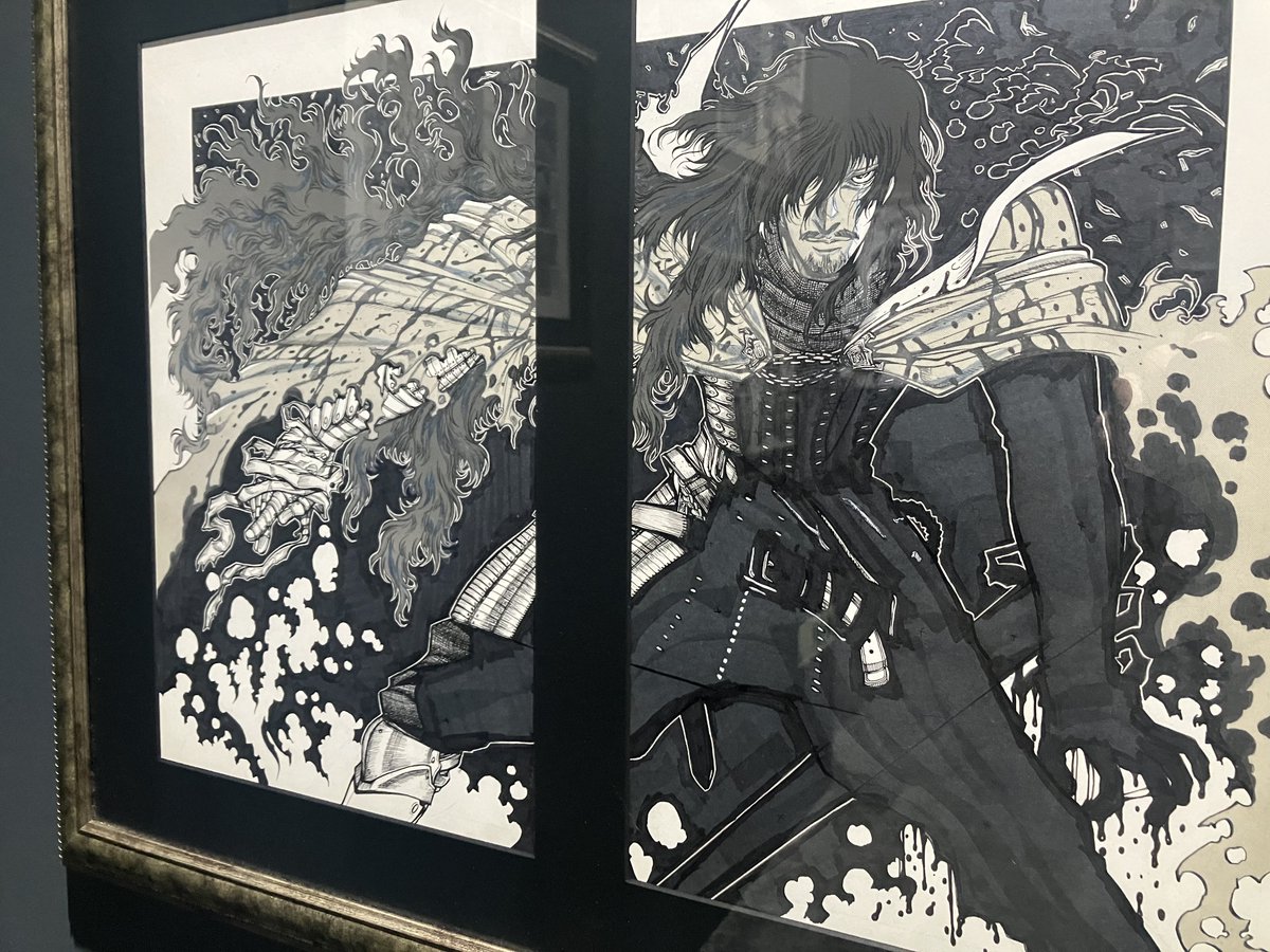 原画は良かったけど気になったのは場所によって反射で上手く写真撮れない点
肉眼で見れれば満足だけどせっかく写真OKなんだから光源の位置関係には気を配って欲しかった
あと物販まさかの自分で袋詰めさせられて驚き
別にいいけどこの手の催しでセルフってあんまなくない?混雑対策でも味気ないね 