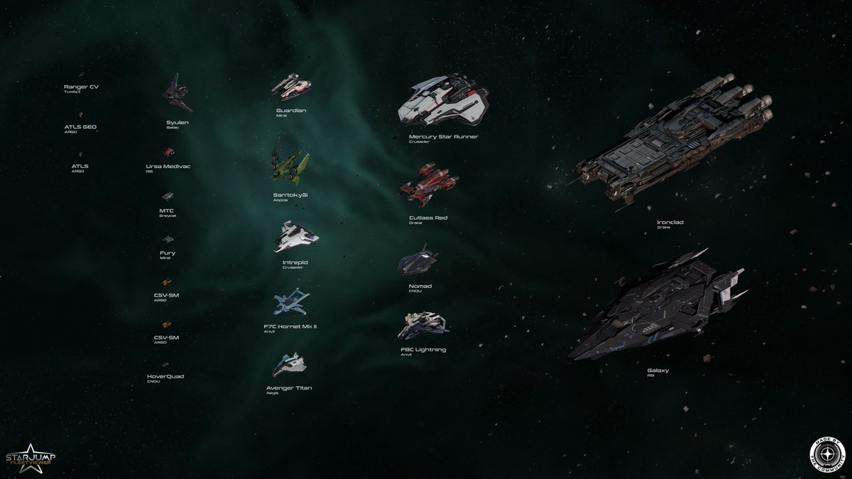 Somost_SC's tweet photo. fleet update #StarCitizen 
curent fleet and planned ship

i dont think my fleet will change for a while now, im almost done with my ccu of perseus so i might be able to get perseus, endeavor and firebird this year

this ILW i got the nursa, fury and mainly upgrades https://t.co/GS3qrjqtlg