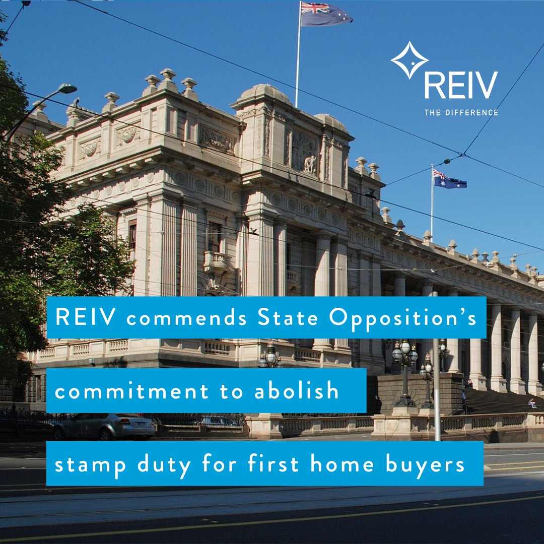 The REIV welcomes the State Opposition’s commitment to abolish stamp duty for first home buyers, an overdue reform that will help address the housing affordability crisis facing many Victorians.

Read our full media release below.

reiv.com.au/our-industry/n…