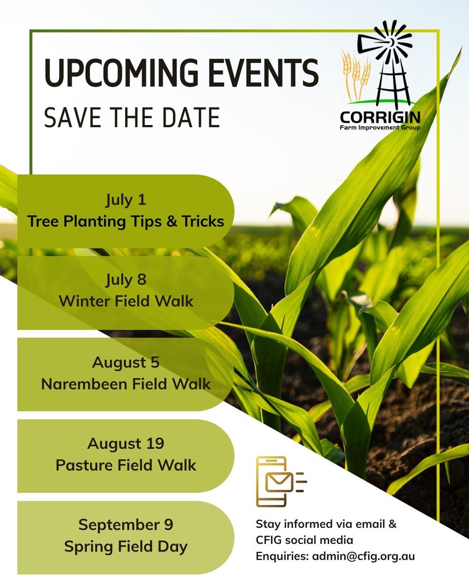 Finished Seeding &amp; Feeling Social?
SAVE THE DATE for these 2025 CFIG events - we can't wait to see you all there. Stay tuned to CFIG's socials and emails for more information!