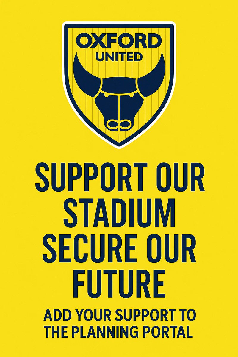 3 days left to add your comments to planning portal share this far and wide ask friends family work mates to add their support 

planningregister.cherwell.gov.uk/Planning/Displ…

#oufc