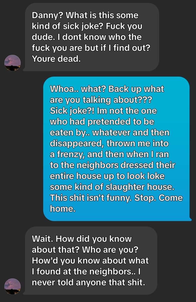 follow_finality's tweet photo. I went to the neighbors &amp; it was.. it was.. I dont know what to believe.. but I finally heard from Rob! He's alive thank god. But he's acting strange &amp; but there's someone at my door.. ive been double posting to tiktok but I think its easier to post most videos there.

#ozark https://t.co/BV3out3zsd