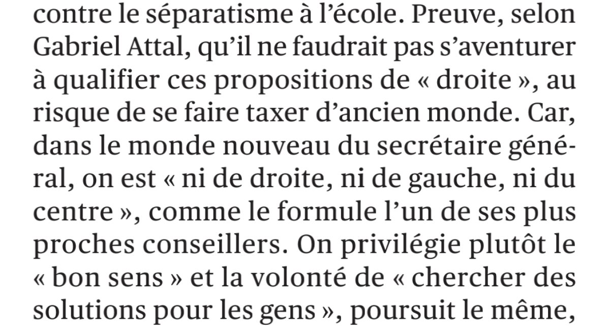 Je crois qu'il ne faut pas politiser la politique
(via <a href="/lopinion_fr/">l'Opinion</a>)
