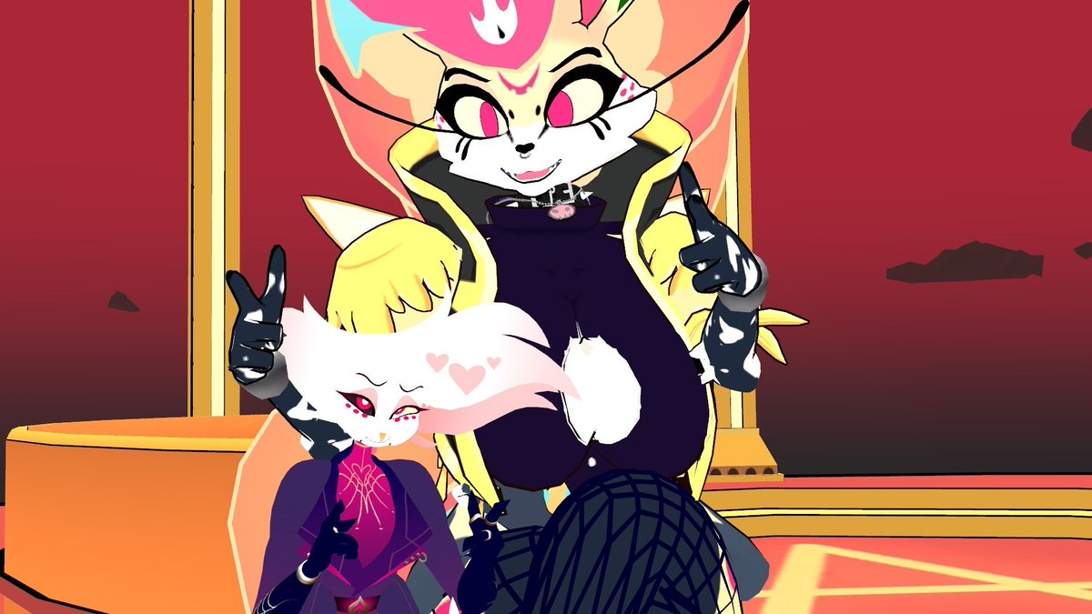 Magenta_Valley's tweet photo. 🐝 🕷️ 💖 

Queens of the castle >> 

@QQueenBeelzebub https://t.co/zDLW3jVObM