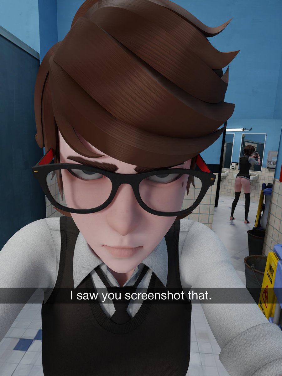 Max has bad luck with mirror selfies

Max by <a href="/Memz3D/">Memz</a> 
Map by <a href="/UberMachineWork/">ÜberMachine</a>