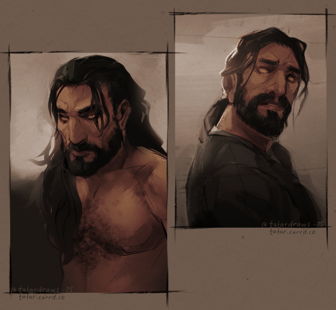 Two  of many sketches i've done of Casimir lately. Being able to draw his features from memory now feels so amazing omg. Remember to study your  OC:s! 🫵🥺

#oc #ocart #sketches