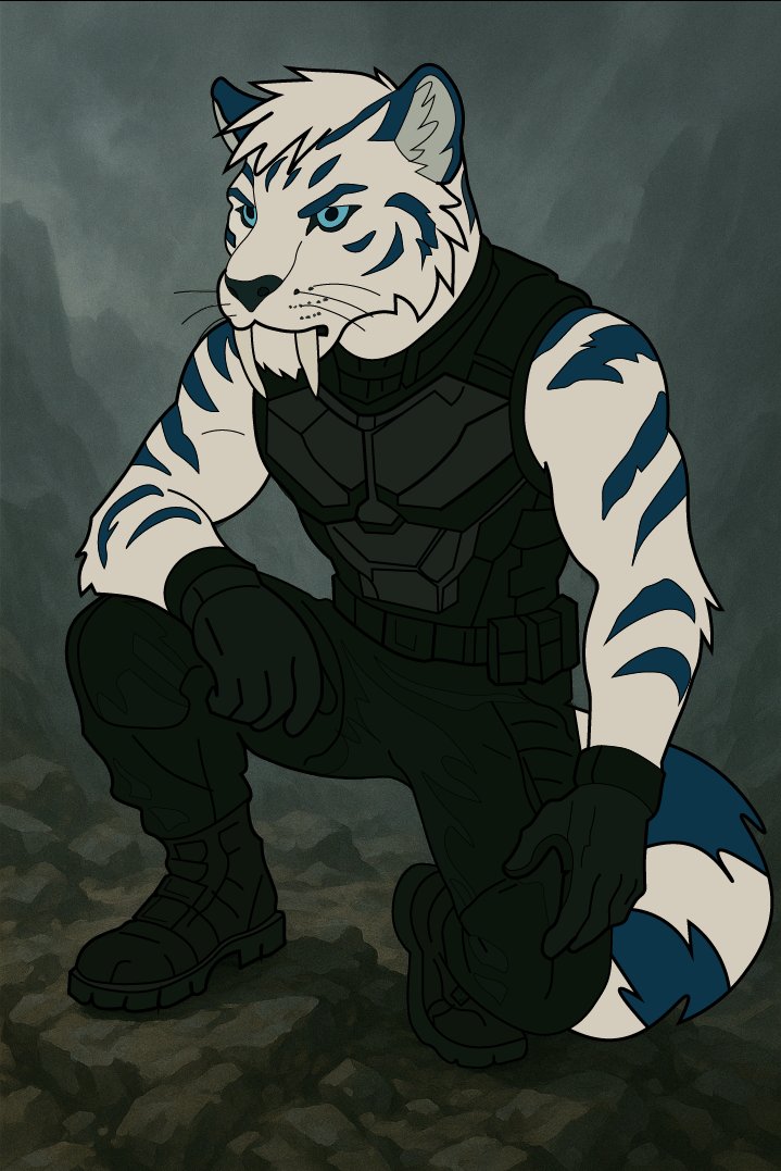 Sabertooth tiger 🐅 
#furry #furryart #furrytiger #furryartist