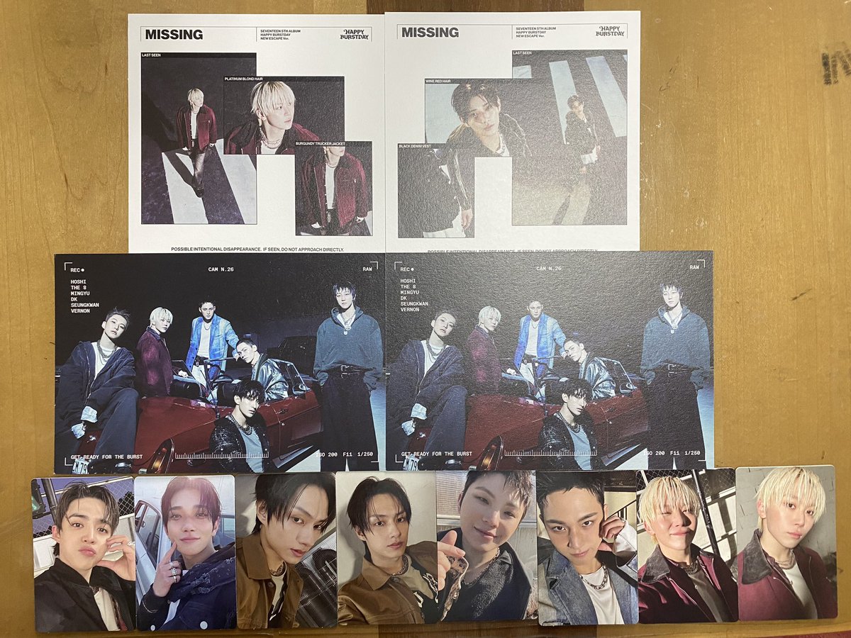 sol19961122's tweet photo. SEVENTEEN セブチ トレカ 交換
HAPPYBURSTDAY

譲:画像1～3枚

求:ウジ🍚画像4枚目♥️ないもの

郵送にて交換📮
基本同種での交換希望。
特典のみ異種交換可能です！
お気軽にお声がけください。
お断りする場合はいいね♡のみで反応させていただきます。

#SEVENTEEN #SEVENTEENトレカ交換 https://t.co/83QYH14xbg