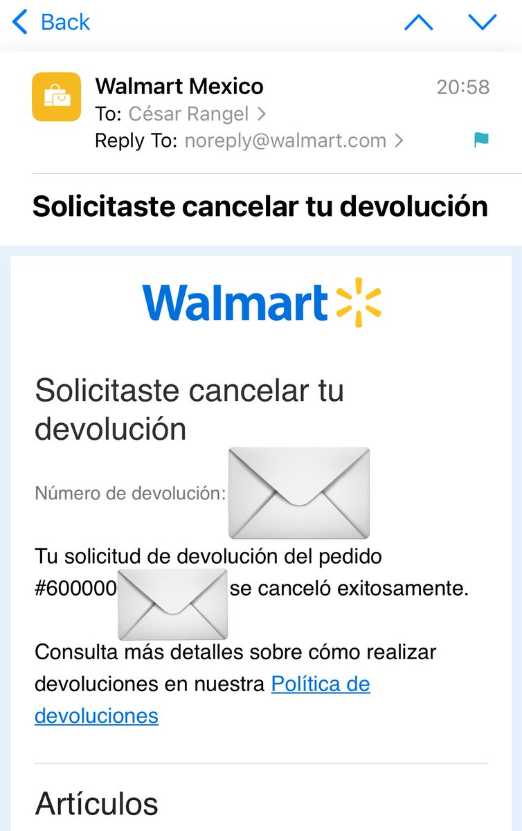 sincesarr's tweet photo. @WalmartMexico llevo casi dos meses esperando un reembolso y ahora resulta que está cancelado (por supuesto yo no solicité esa cancelación). @Profeco ¡necesito ayuda! https://t.co/1WxaGsa6y7