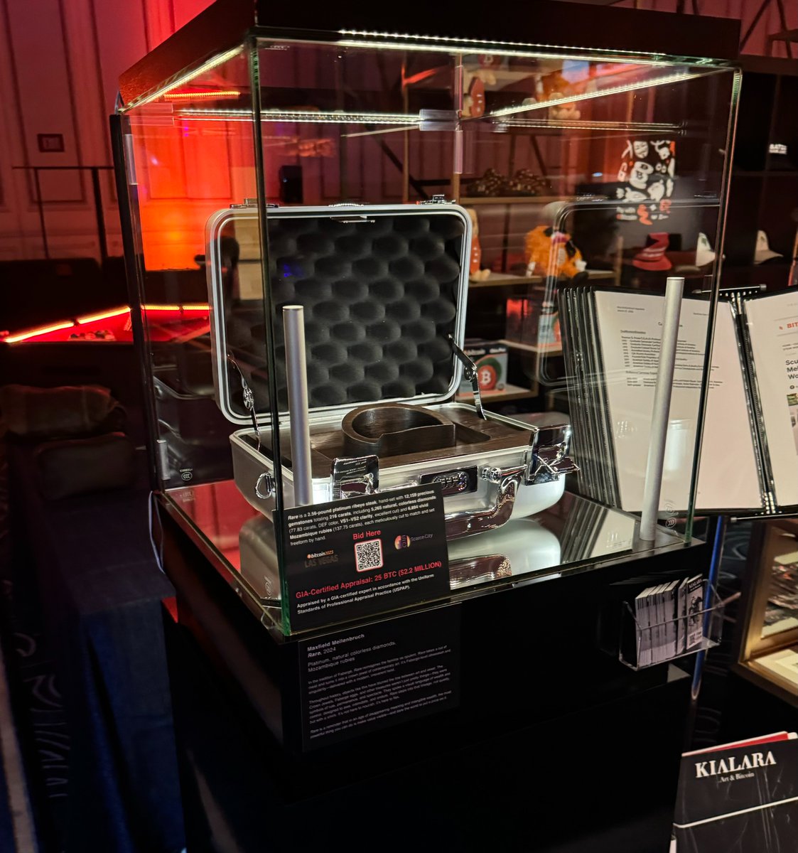 Rare has landed at the Venetian.
Escorted by security. Locked in the vault.
On display tomorrow.
Sold to a legend Thursday.
Grateful to be here with so many incredible artists and brilliant minds.