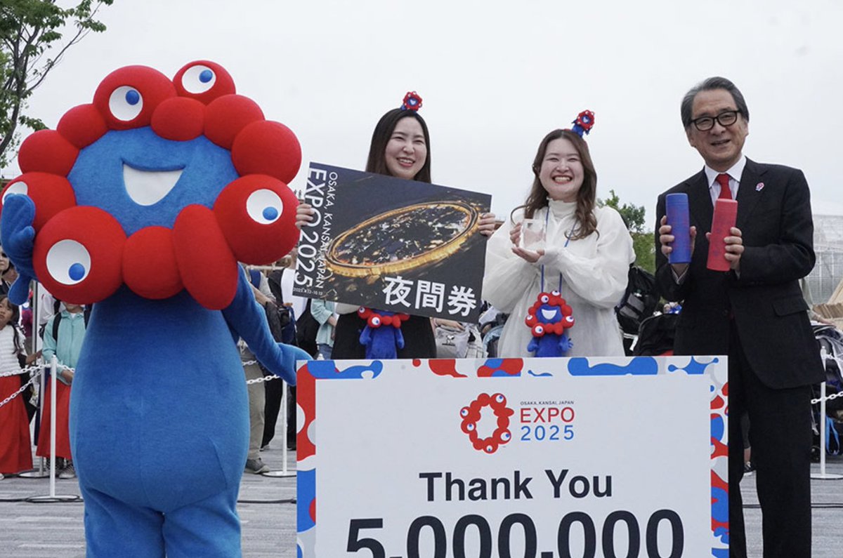 まだまだ通過点」 大阪・関西万博、来場者が500万人突破🔥 昨日の5月26