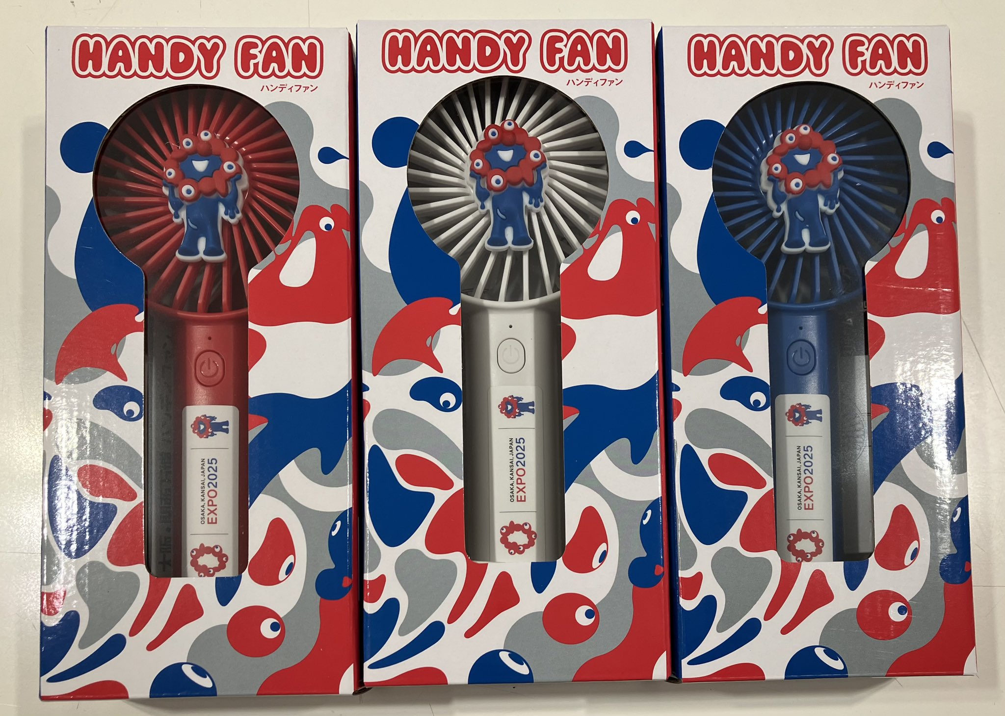 扇風機・サーキュレーター MYAKU-MYAKU HANDY FAN EXPO2025 NEW EXPO 2025 3set Handy Fan MYAKU-MYAKU