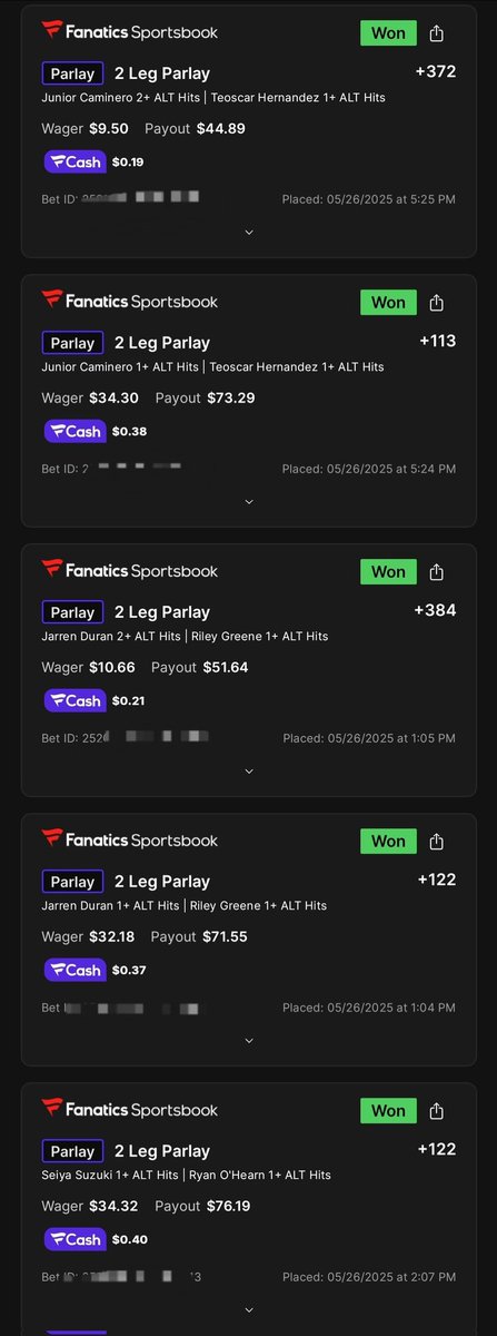 Wins today. 💰 Appreciate your work man <a href="/theaceofspaeder/">Ryan M. Spaeder</a>. #Project186Parlay