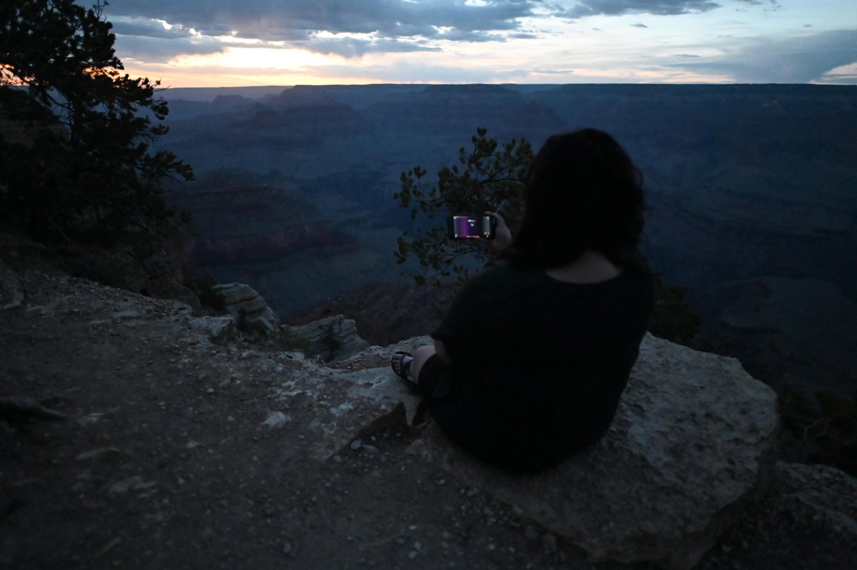 Abbay97's tweet photo. My husband caught me watching @CaseOh__ while at the Grand Canyon. 🤪😂  @caseohs_mom 
#caseoh https://t.co/0S8D1RgrwJ