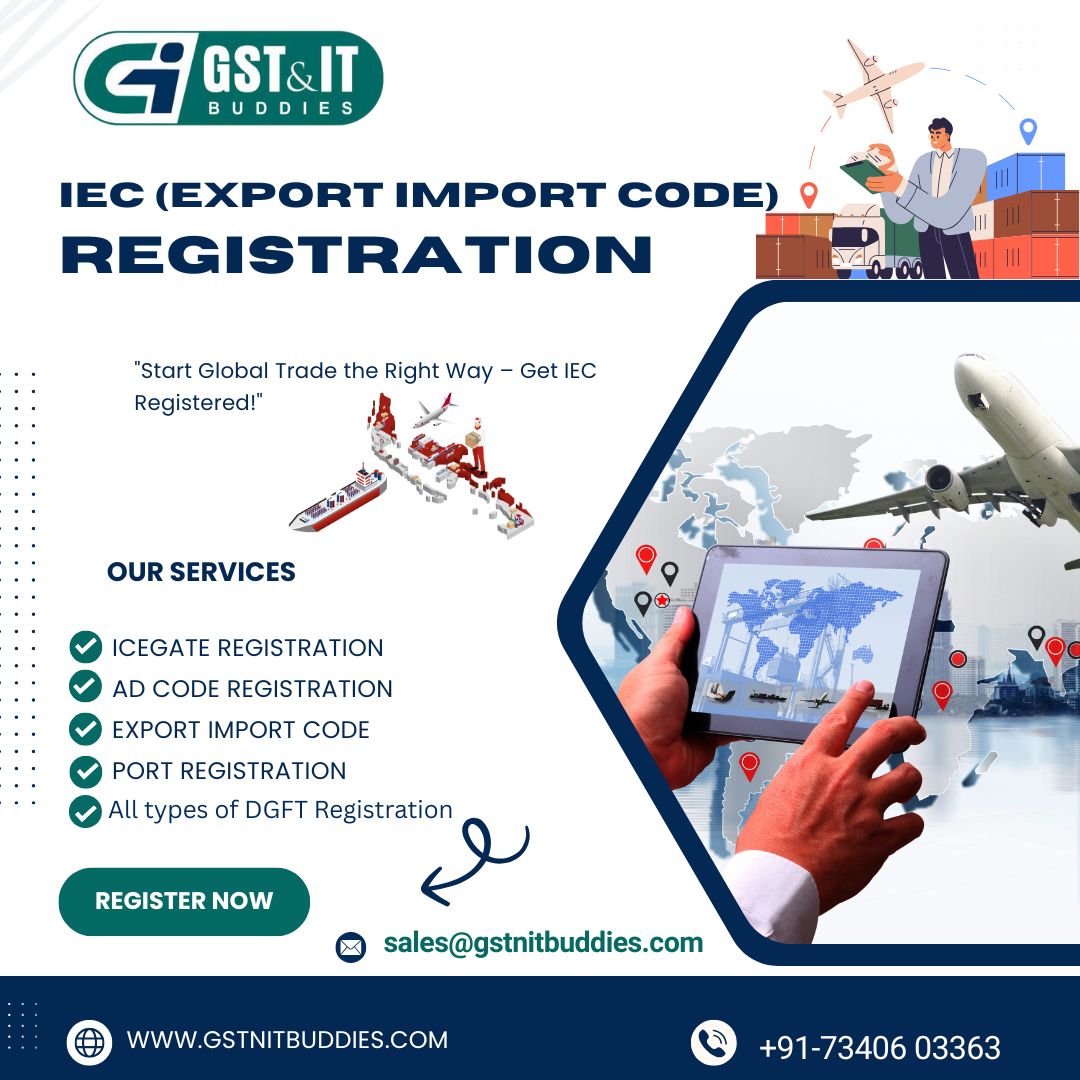 gst_itbuddies's tweet image. Want to trade internationally? The Import Export Code (IEC) is your first step toward global business success.
📲 Contact Us: 7340603363
🌐 Visit: zurl.co/6fx20
🔖 GST & IT Buddies–Your Business Compliance Partner
#IECCode #ImportExport #International #GSTandITBuddies