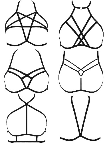 I just received SATINIOR 6 Pieces Women Harness Bra Elastic Cupless Cage Bra Strappy Hollow Out from ghettolu via Throne. Thank you! throne.com/ladypoopc #Wishlist #Throne