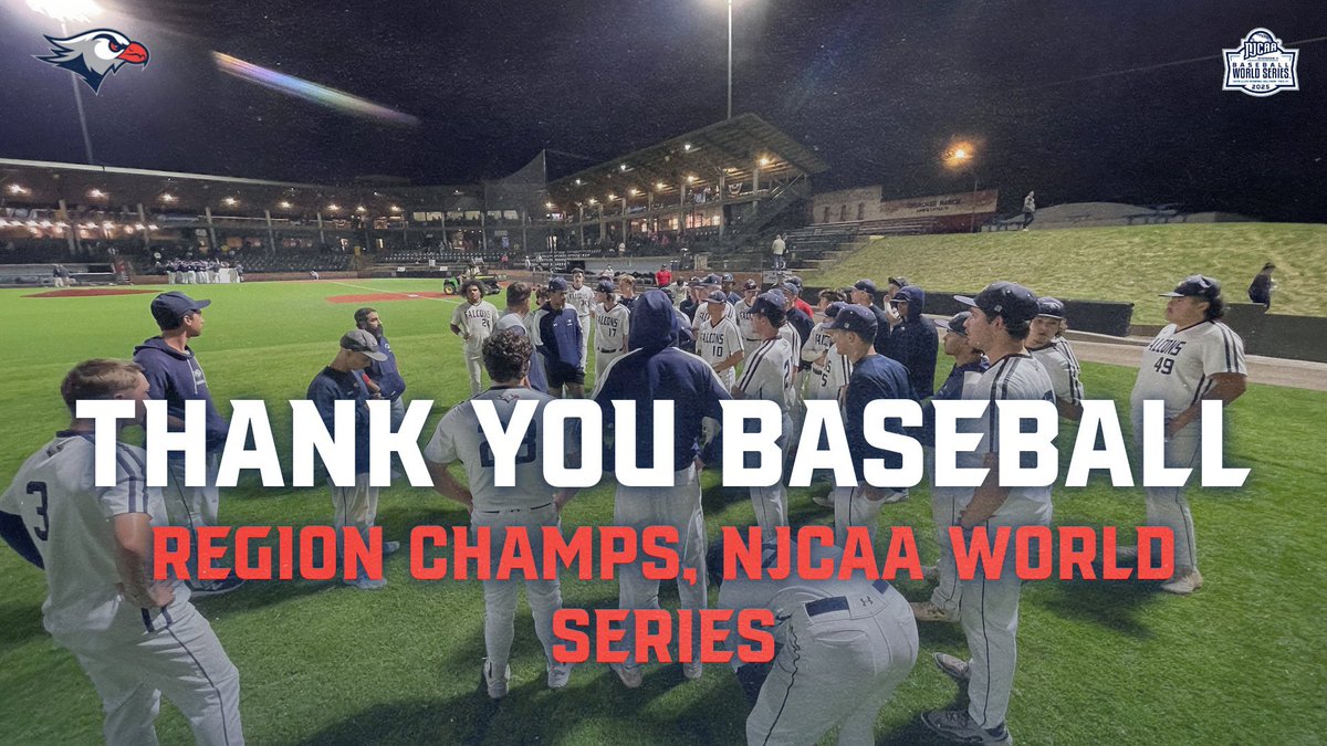 Lackawanna College Falcons (@falconssports) on Twitter photo Thank you to <a href="/FalconsBase/">Lackawanna Baseball</a> for your hard work, your dedication, and your ability to adapt and overcome. It paid off in region and district titles, and a journey to the World Series.
Thank you for representing yourselves and LC with such passion, pride, and professionalism. Thank you to <a href="/FalconsBase/">Lackawanna Baseball</a> for your hard work, your dedication, and your ability to adapt and overcome. It paid off in region and district titles, and a journey to the World Series.
Thank you for representing yourselves and LC with such passion, pride, and professionalism.