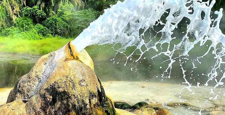 new_era_safari's tweet photo. The Sempaya Hot springs are found in Semuliki NP in western Uganda. These amazing springs have high temperatures up to 100 degrees . The force, strength and hotness of this springs show the strength of the geographical forces underground. Explore the beauty of uganda  with us. https://t.co/3tPjNFuaVC