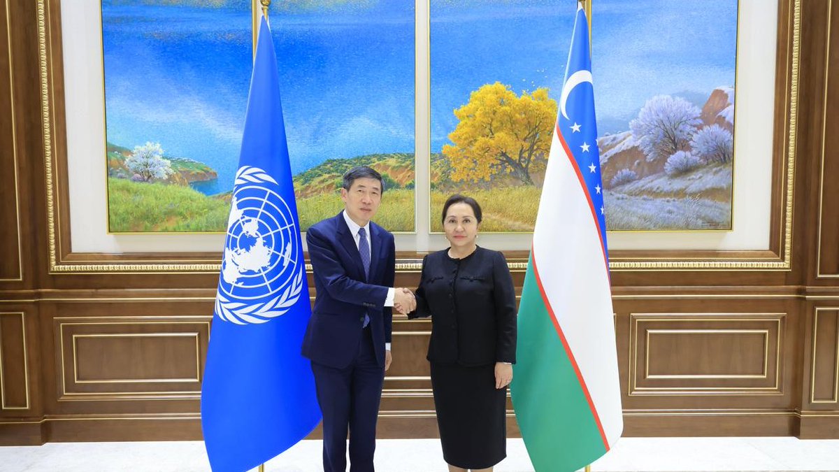 UNDP Uzbekistan 🇺🇿 (@undp_uzbekistan) on Twitter photo ✅Productive visit to 🇺🇿 #Uzbekistan wrapped!
<a href="/HaoliangXu/">Haoliang Xu</a> reaffirmed <a href="/UNDP/">UN Development</a>’s strong partnership with the Government in advancing sustainable development.
From empowering women to climate action — we're proud to stand with @govuz on its reform journey. 🔗bit.ly/4dJh6Ne ✅Productive visit to 🇺🇿 #Uzbekistan wrapped!
<a href="/HaoliangXu/">Haoliang Xu</a> reaffirmed <a href="/UNDP/">UN Development</a>’s strong partnership with the Government in advancing sustainable development.
From empowering women to climate action — we're proud to stand with @govuz on its reform journey. 🔗bit.ly/4dJh6Ne