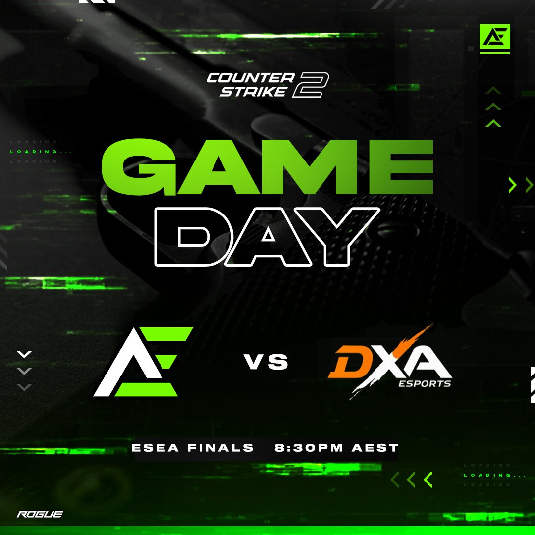 [AE CS2]

Tonight is Round 1 Finals of the ESEA Open League

🆚 <a href="/DXAEsports/">DXA</a> 
⏲ 8:30PM
🎮 BO3

Good luck to our boys tonight!!
#EdgeOut | #CS2
